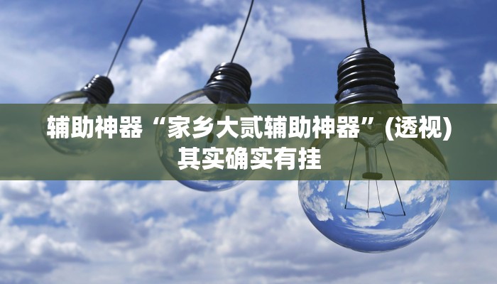 辅助神器“德州扑克技巧神器”其实确实有挂 辅助神器“德州扑克技巧神器”其实确实有挂