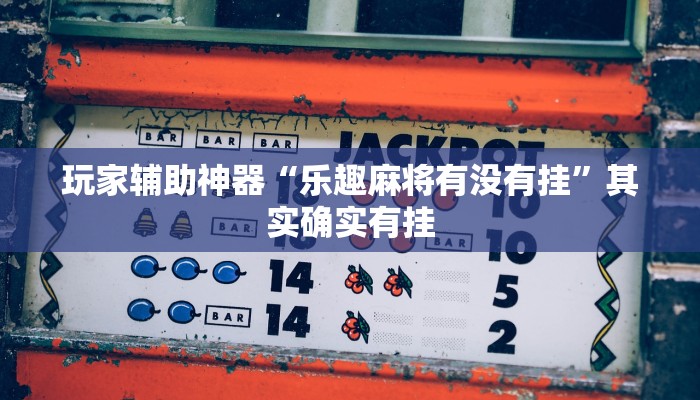 玩家辅助神器“乐趣麻将有没有挂”其实确实有挂