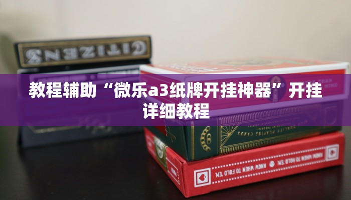 教程辅助“微乐a3纸牌开挂神器”开挂详细教程