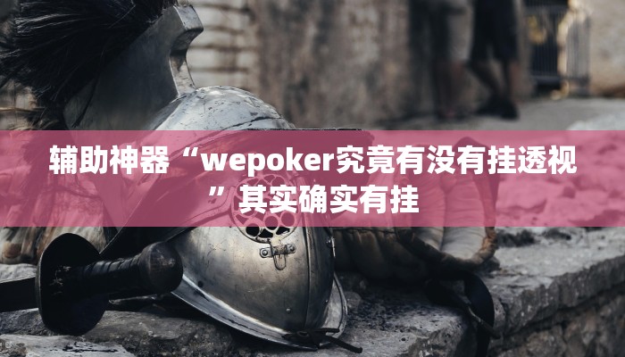 辅助神器“wepoker究竟有没有挂透视”其实确实有挂