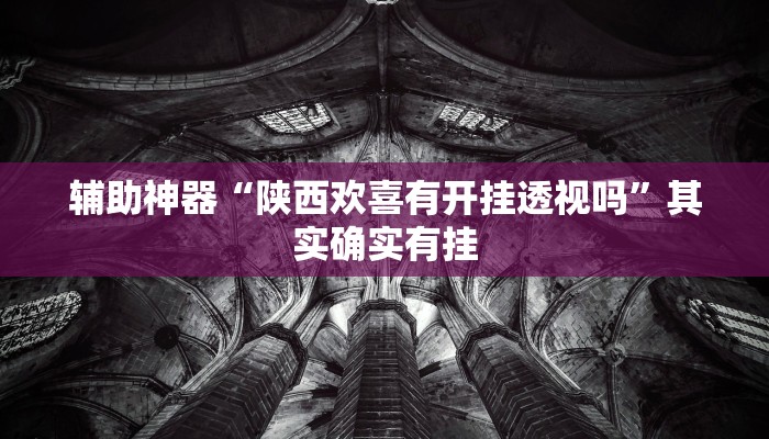 辅助神器“陕西欢喜有开挂透视吗”其实确实有挂