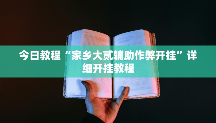 今日教程“家乡大贰辅助作弊开挂”详细开挂教程