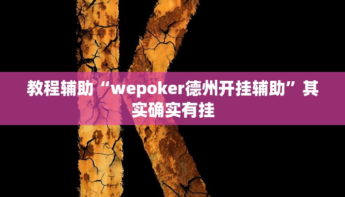 教程辅助“wepoker德州开挂辅助”其实确实有挂 教程辅助“wepoker德州开挂辅助”其实确实有挂
