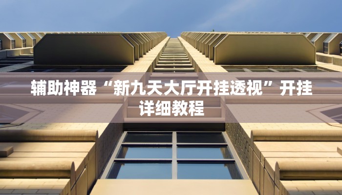 辅助神器“新九天大厅开挂透视”开挂详细教程 辅助神器“新九天大厅开挂透视”开挂详细教程