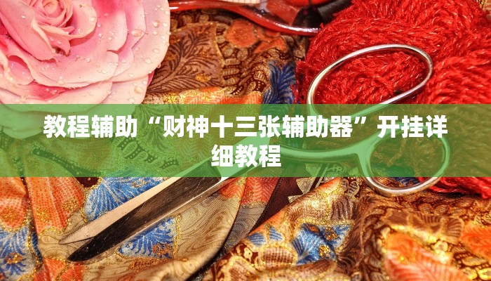 教程辅助“财神十三张辅助器”开挂详细教程