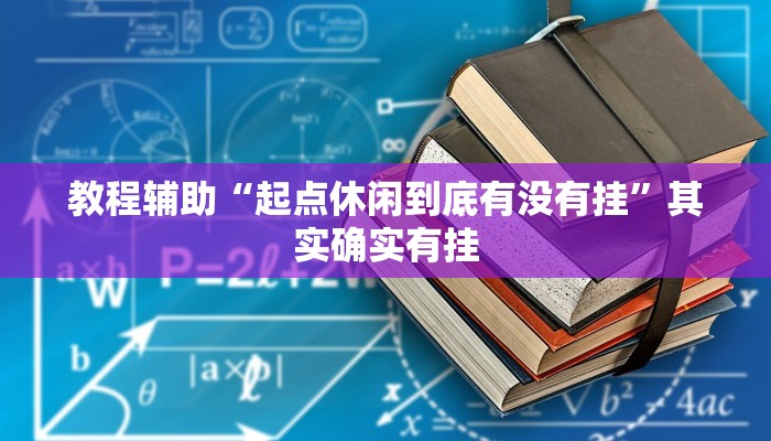 教程辅助“起点休闲到底有没有挂”其实确实有挂