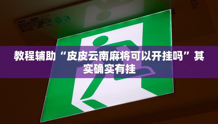 教程辅助“皮皮云南麻将可以开挂吗”其实确实有挂 教程辅助“皮皮云南麻将可以开挂吗”其实确实有挂