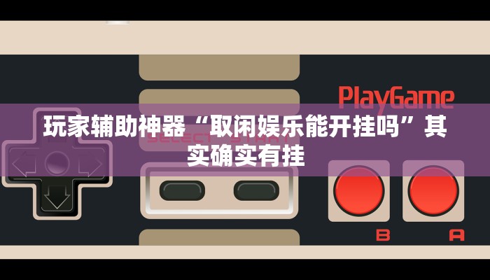 玩家辅助神器“取闲娱乐能开挂吗”其实确实有挂