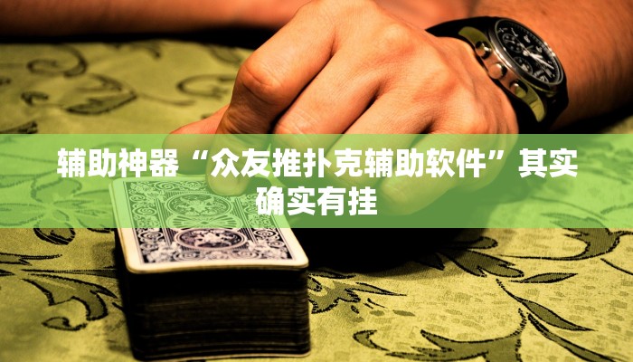 辅助神器“众友推扑克辅助软件”其实确实有挂