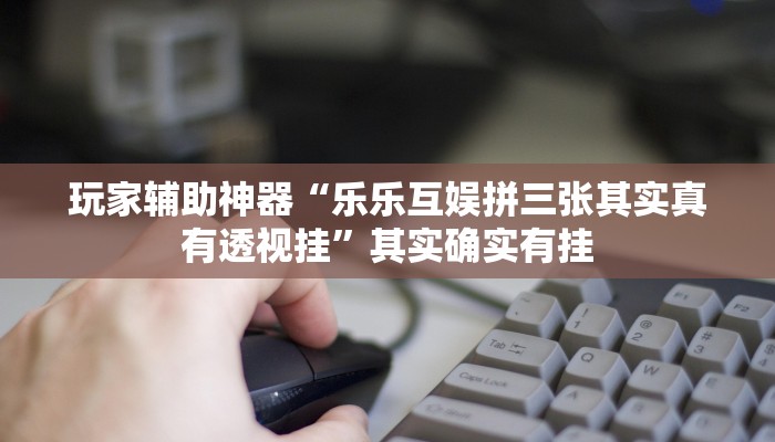 玩家辅助神器“乐乐互娱拼三张其实真有透视挂”其实确实有挂