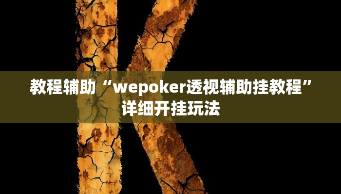 教程辅助“wepoker透视辅助挂教程”详细开挂玩法 教程辅助“wepoker透视辅助挂教程”详细开挂玩法