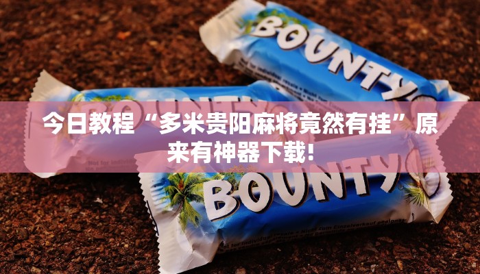 今日教程“多米贵阳麻将竟然有挂”原来有神器下载!