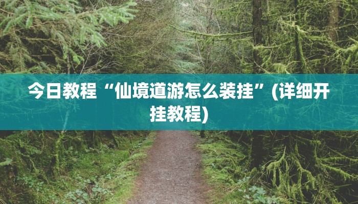 今日教程“仙境道游怎么装挂”(详细开挂教程)